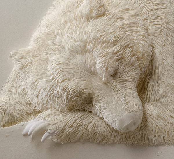 Невероятные бумажные скульптуры животных от Кэлвина Николлса