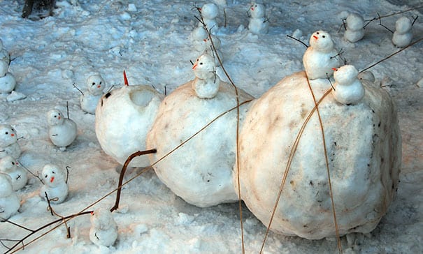 Подборка фото отпадных авторских снеговиков